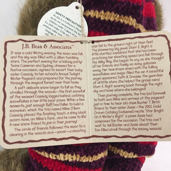 Boyds Bear Plush Cameron W. Bearsmark Hallmark Gold Crown w tags Star  #9691HM - Picture 9 of 10